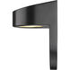 None LED 6.12 inch Powder Coated Black Outdoor Wall Sconce
